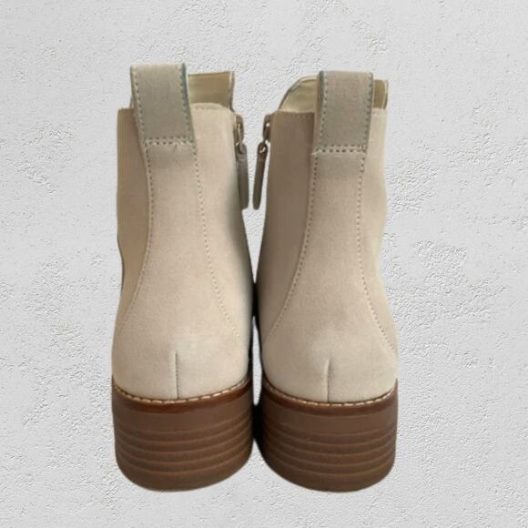Cole Haan Waterproof Ivory Suede Ankle Boots – Size 7.5 – Never Worn - Picture 14 of 14